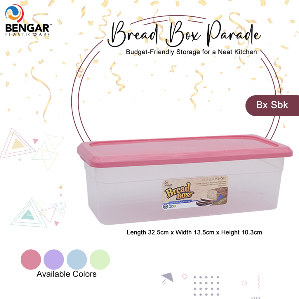 Hqc Bread Box High Quality Plastic For Indoor Outdoor Use Bread Keeper Food Storage